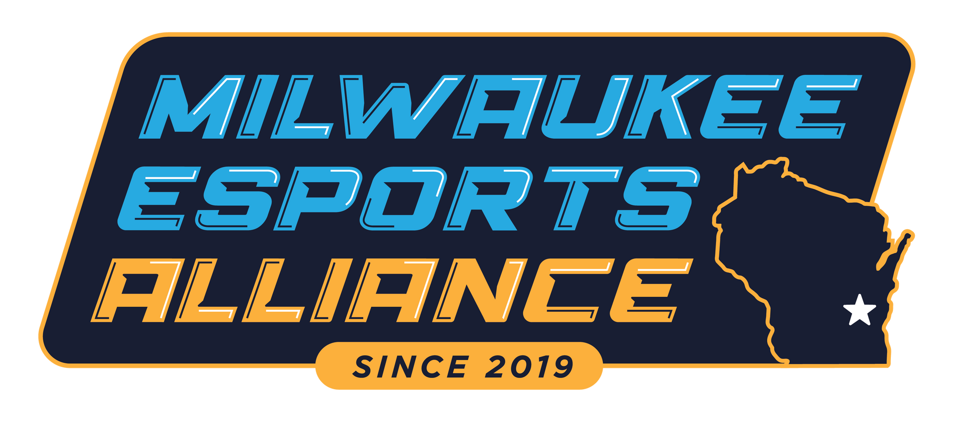 A logo for mke sports alliance on a white background