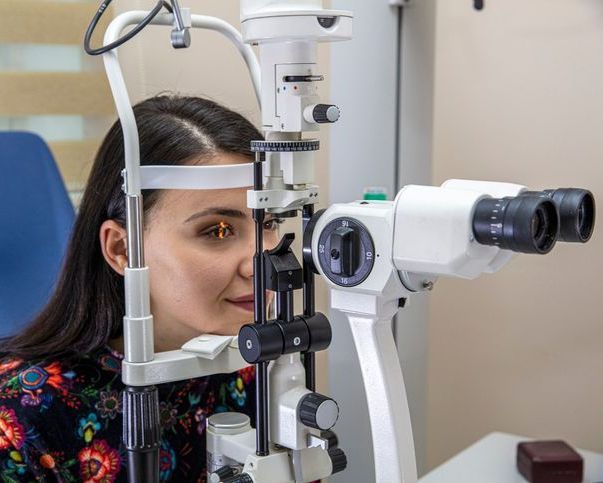 Patient on diagnostic of vision