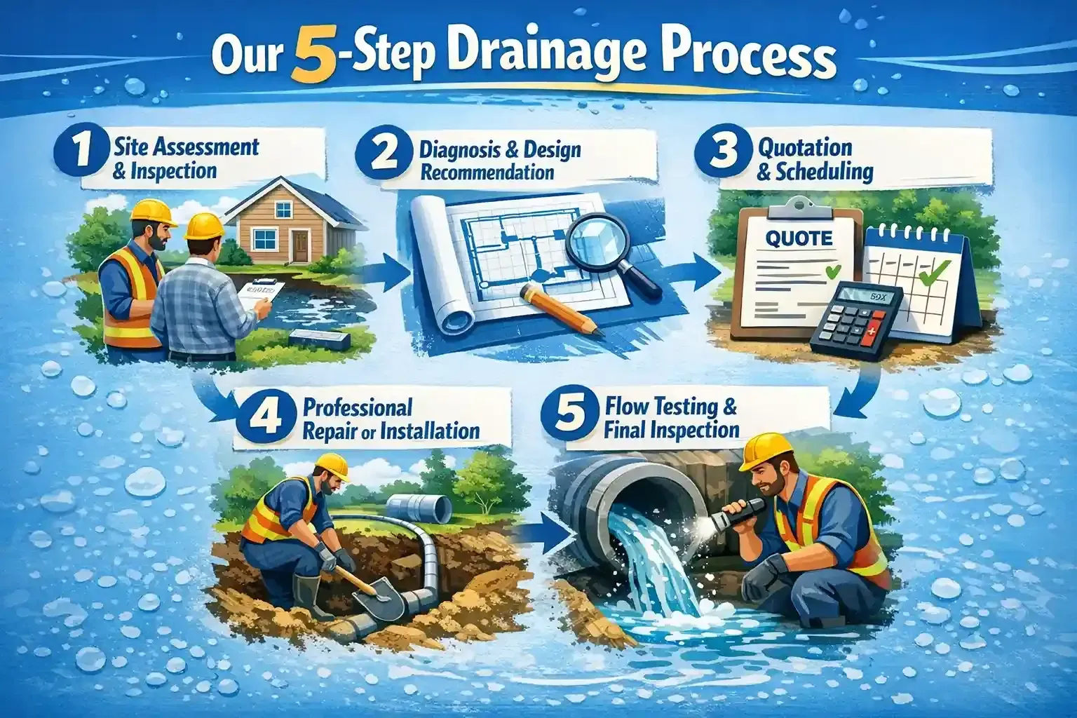 Rusty metal panels with peeling white paint, and white streaks.