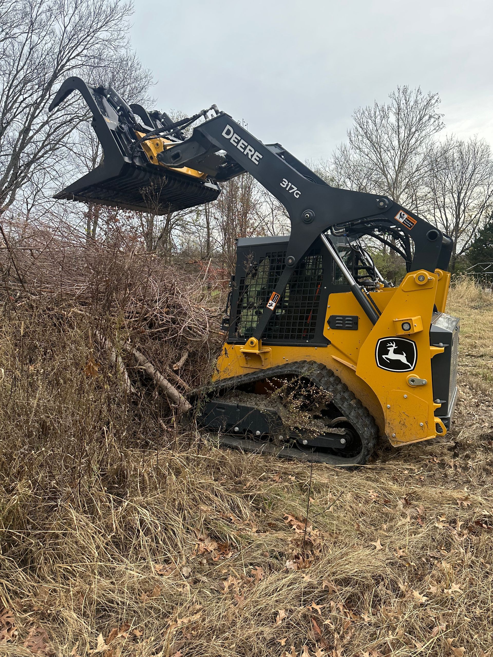 HIRE US - 2024 John Deere 317G Skid Steer – Versatile Equipment for Dirt Work, Pond Reconstruction, Snow Removal & More
