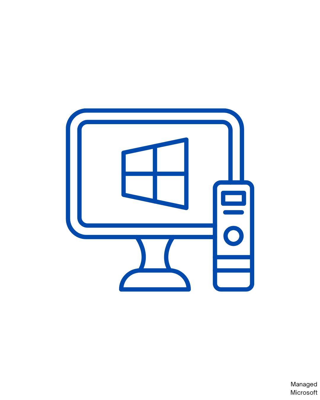 Microsoft on a Computer
