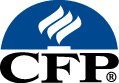 CFP logo: blue arch with white flame, black CFP letters, and registered trademark.