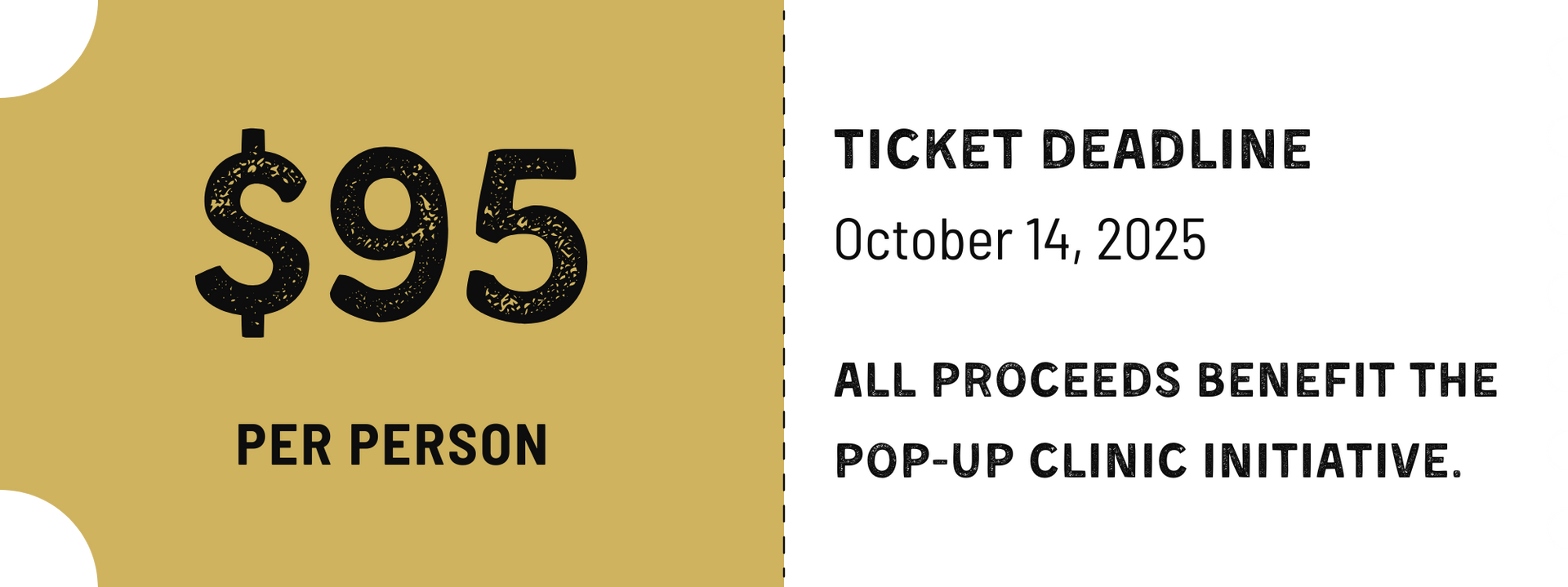 Ticket for gala