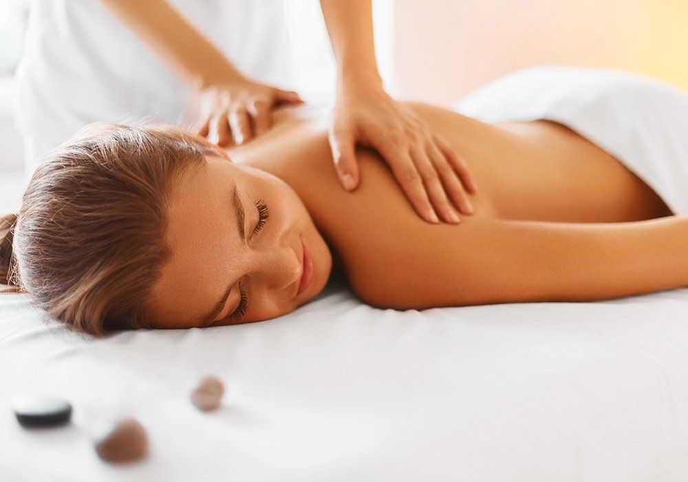 Female Enjoying Massage in Spa — Schererville, IN — Jill's Skin Care