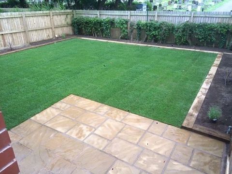 newly installed lawn