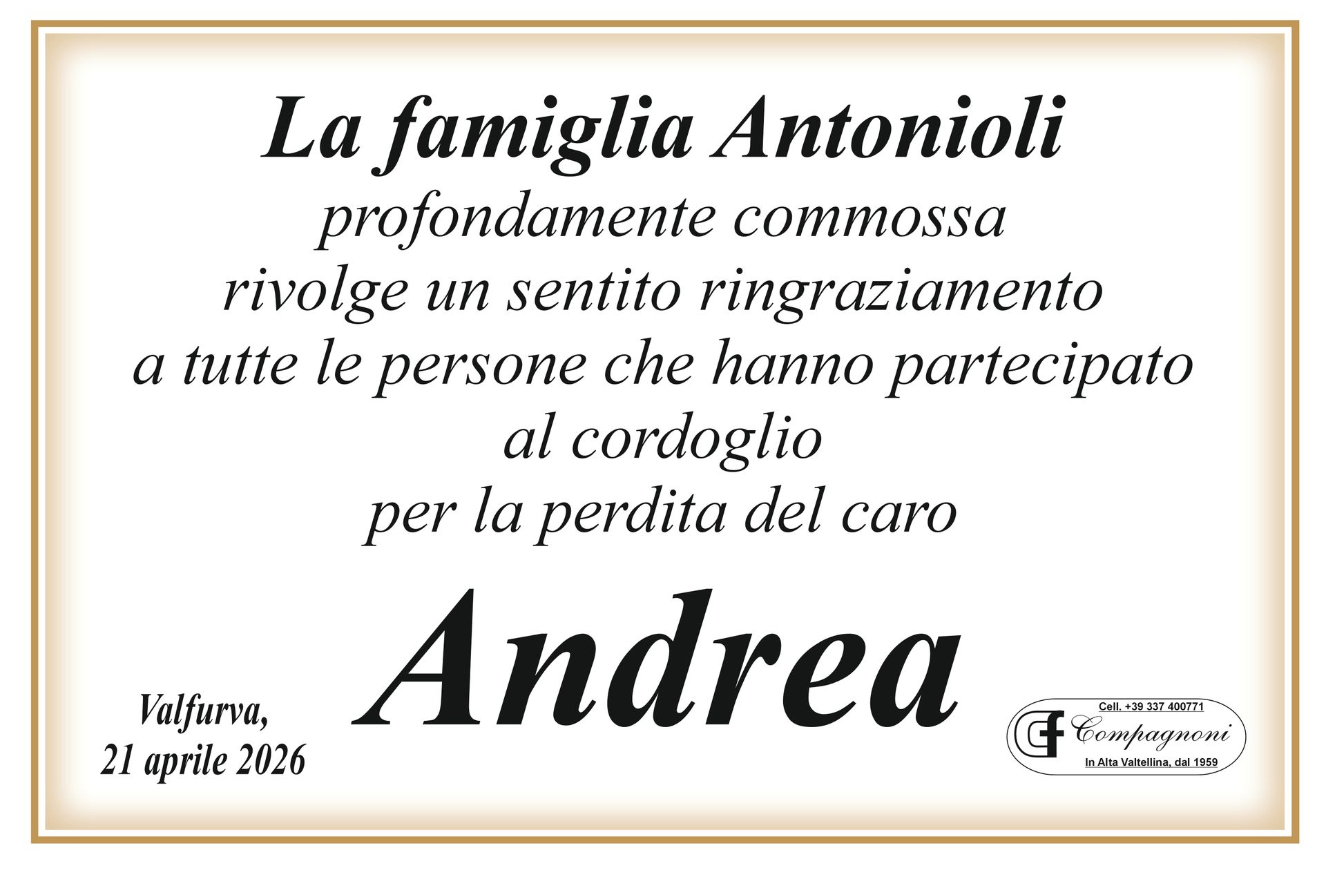 Una foto di un uomo con il nome Pietro Schenhauser sopra