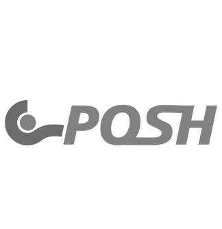 Logo for POSH with a stylized