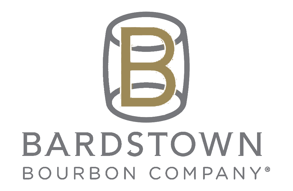 The logo for bardstown bourbon company shows a letter b in a circle.