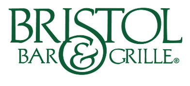 The bristol bar and grille logo is green and white on a white background.