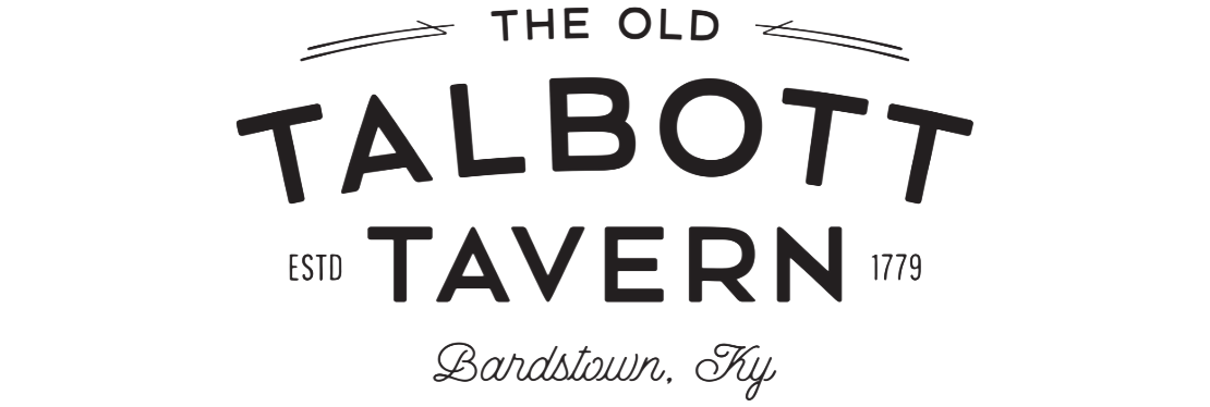 A black and white logo for the old talbott tavern
