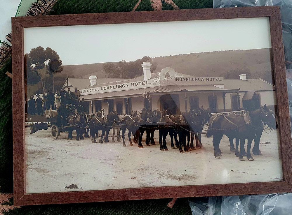 Framed Picture of Horses Pulling a Carriage — Picture Framing in Lammermoor, QLD