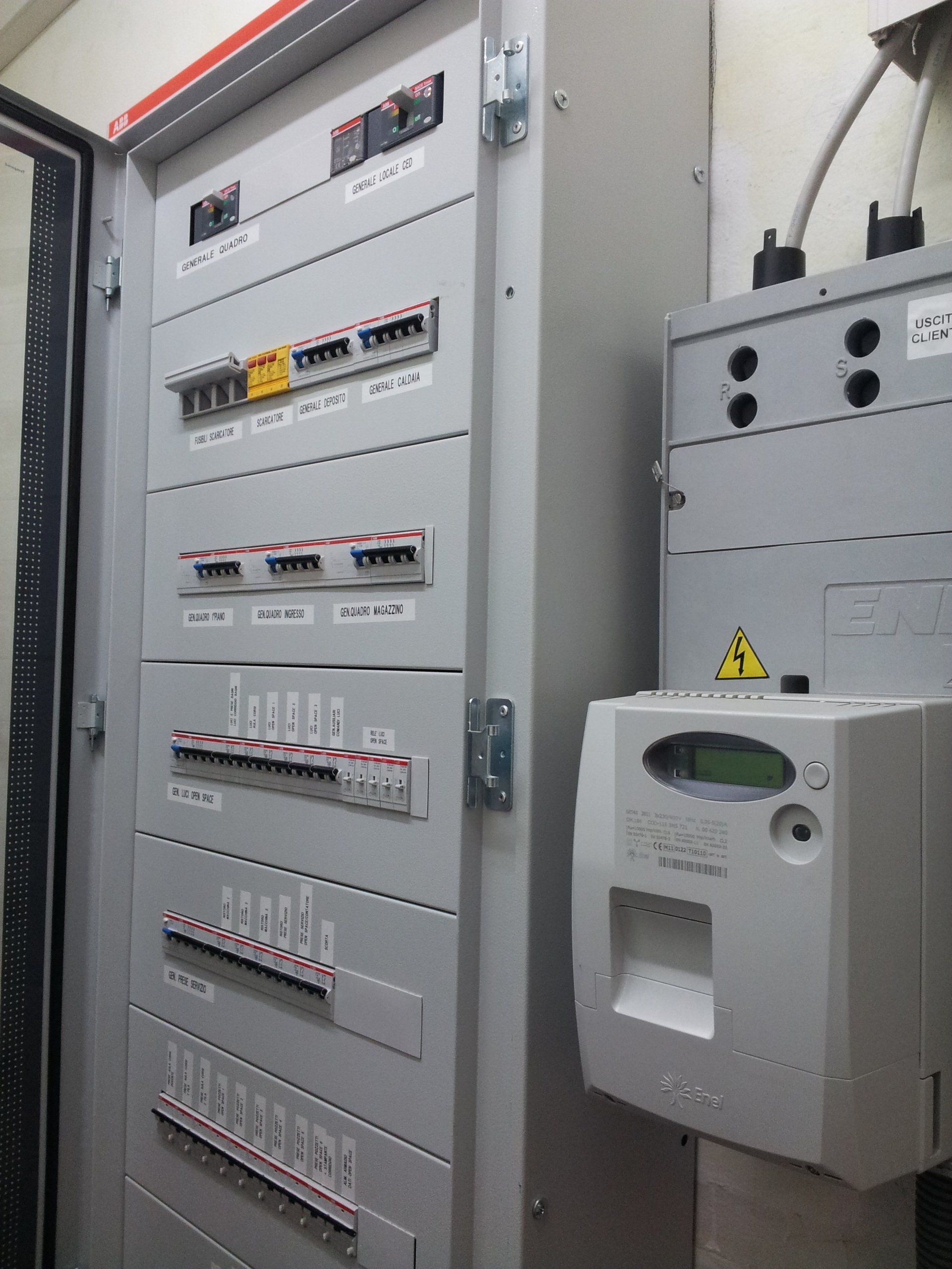 quadro elettrico di uno stabile