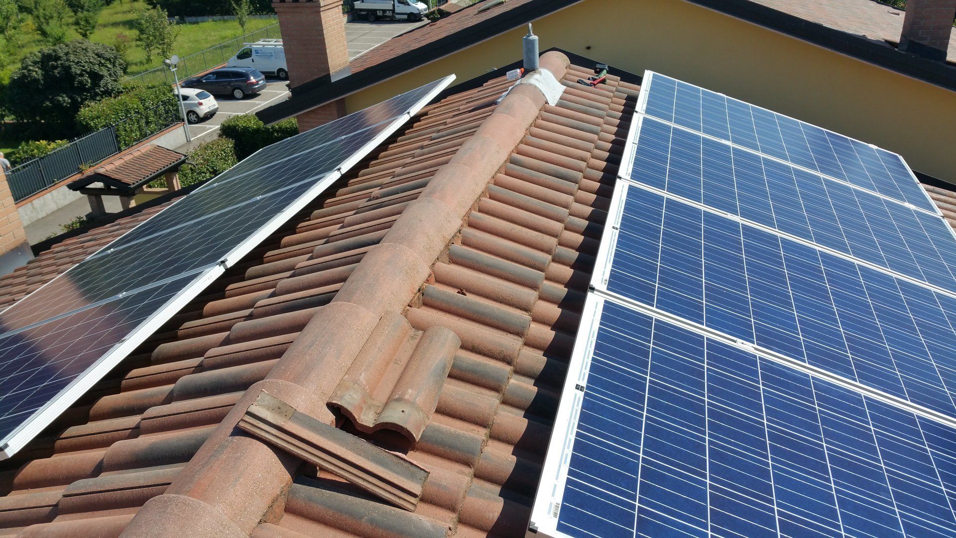 pannelli solari sul tetto