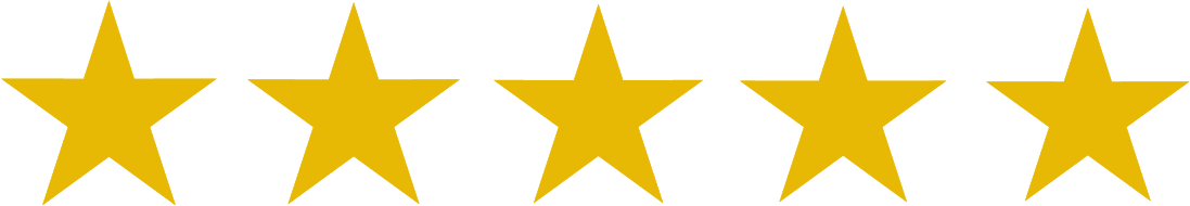 A row of blue stars on a white background.