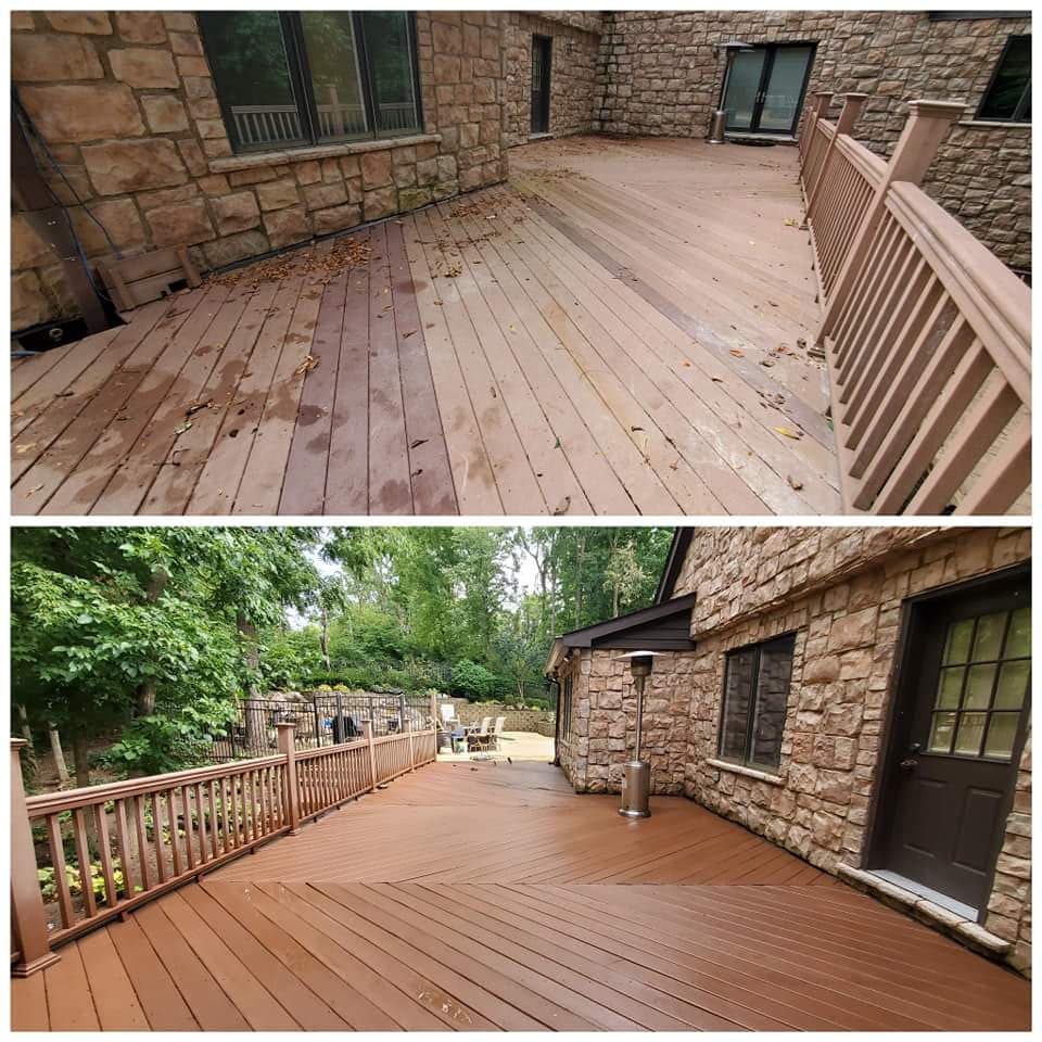 deck power  wash