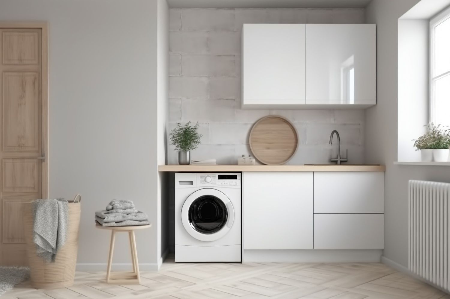 A Laundry Room With a Washing Machine and Dryer — JPR Concepts in Burleigh Heads, QLD