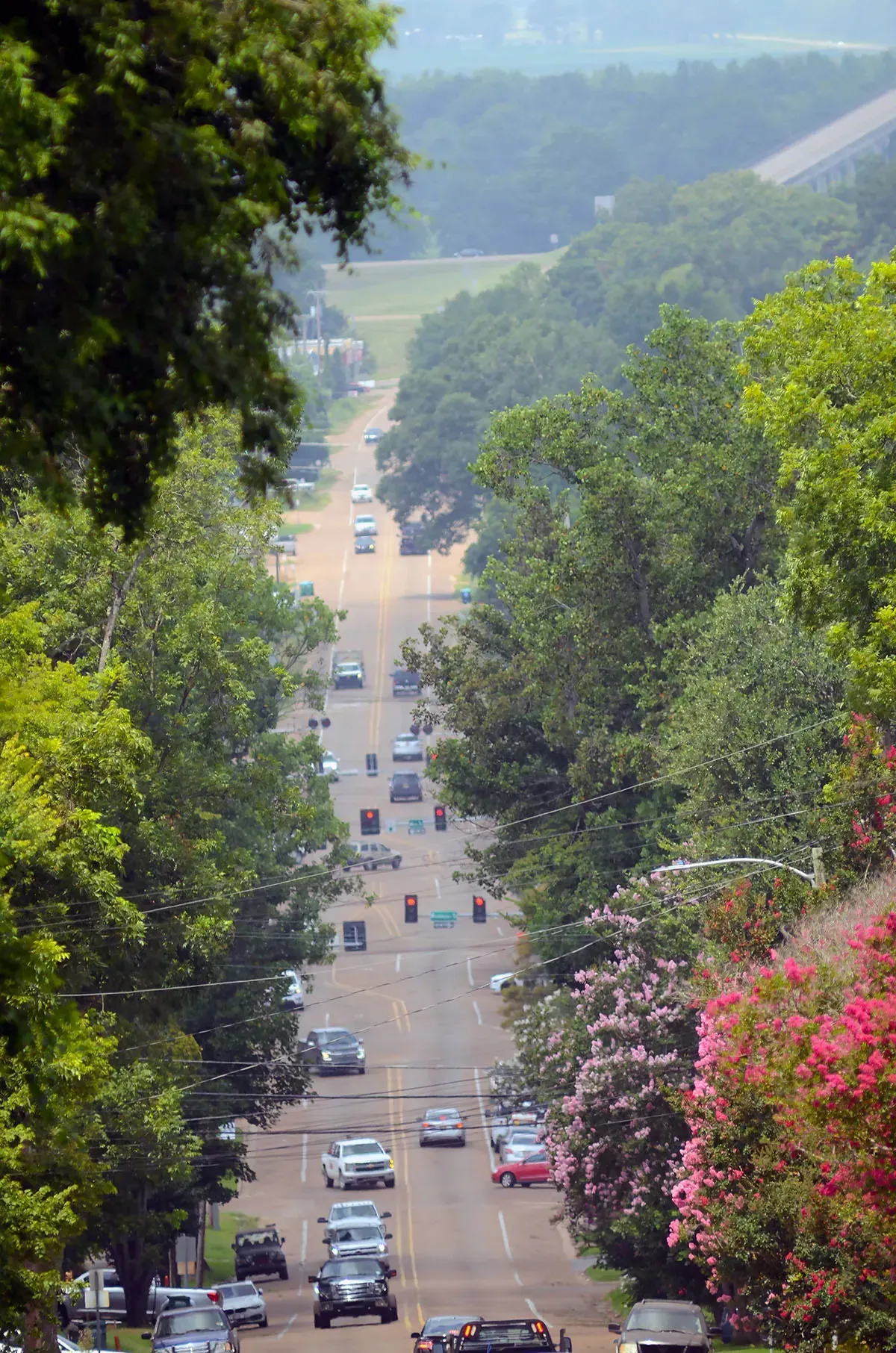 Scenic Broadway looking out into the Mississippi Delta
