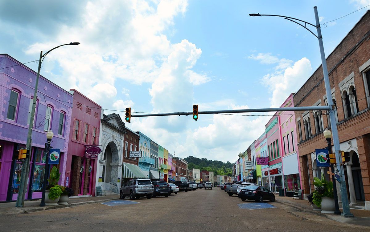 Historic downtown Yazoo City