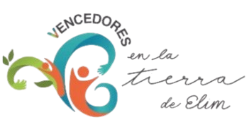 Logotipo con figuras estilizadas y texto: 