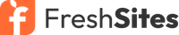 Logo for FreshSites, orange square with white