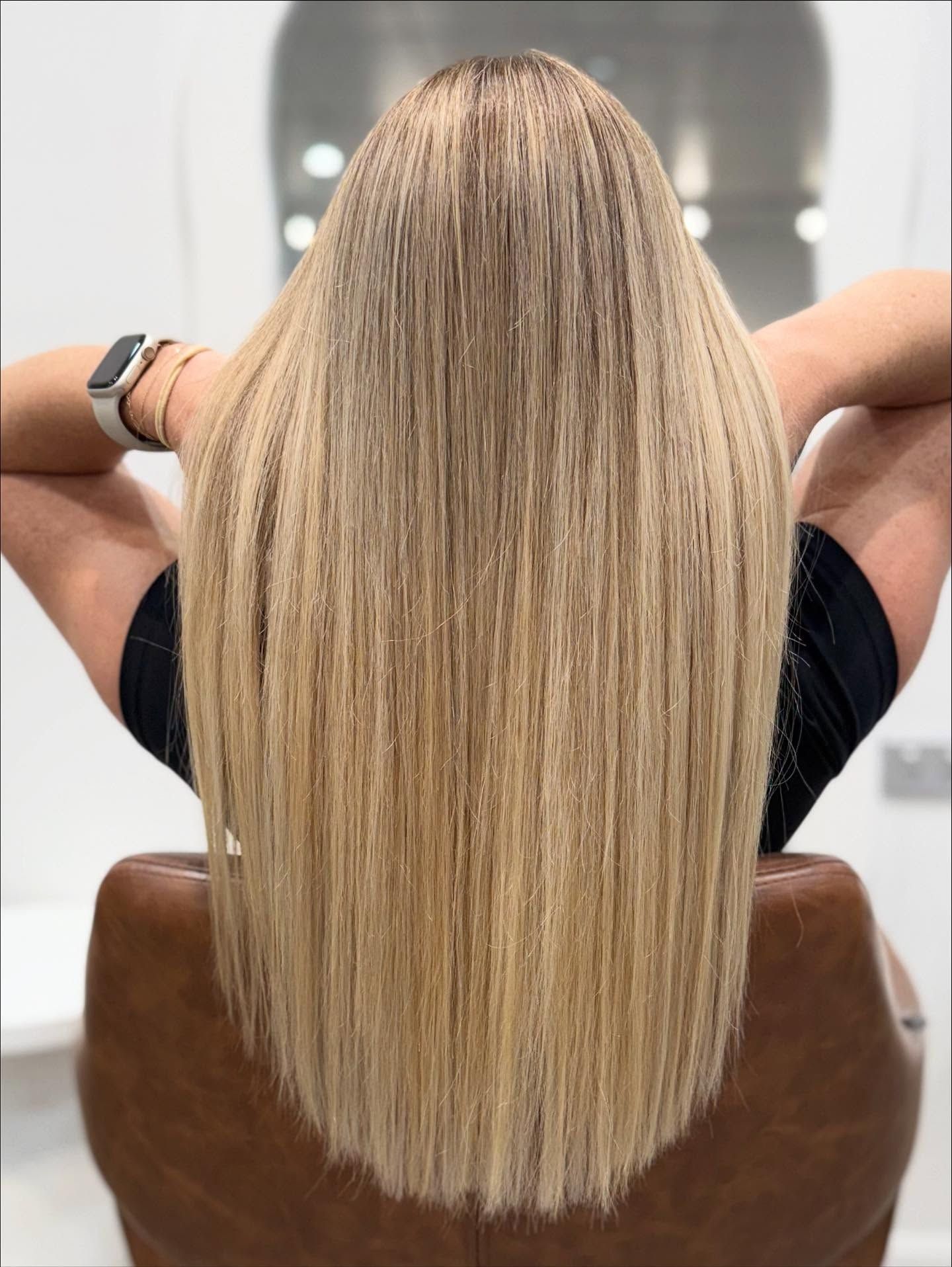 Woman With Long Hair Styled With A Dark To Light Ombre Effect — That Printed Vinyl Place in Heatley, QLD