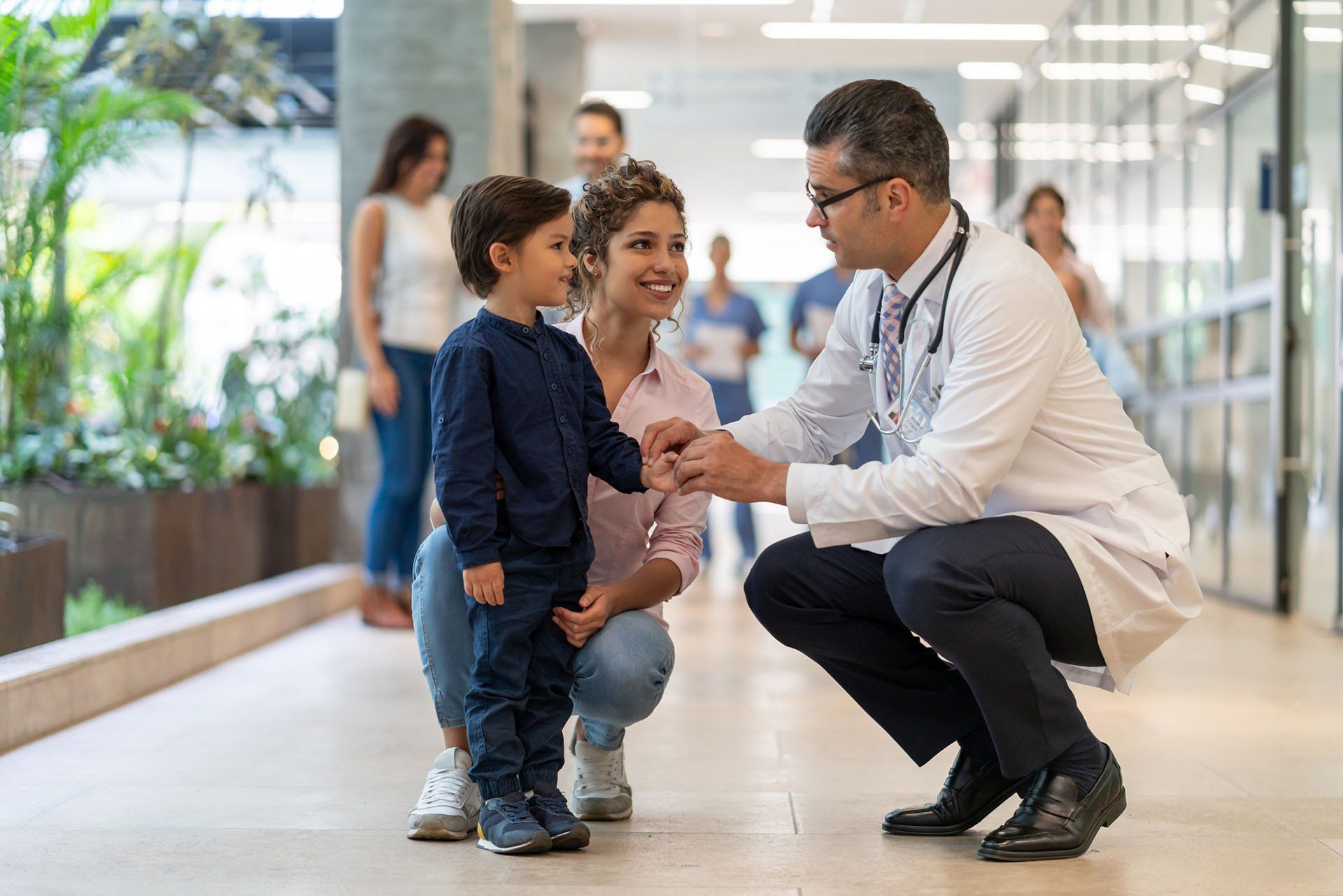 Pediatrician Talking to His Little Patient — Nashville, TN — Nashville Healthcare Center