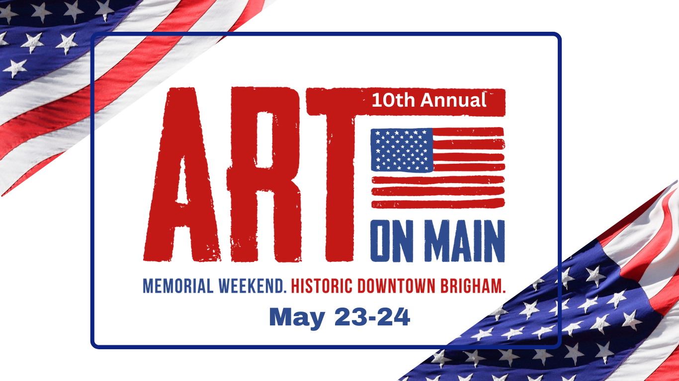 A collage of photos from the 9th annual art on main