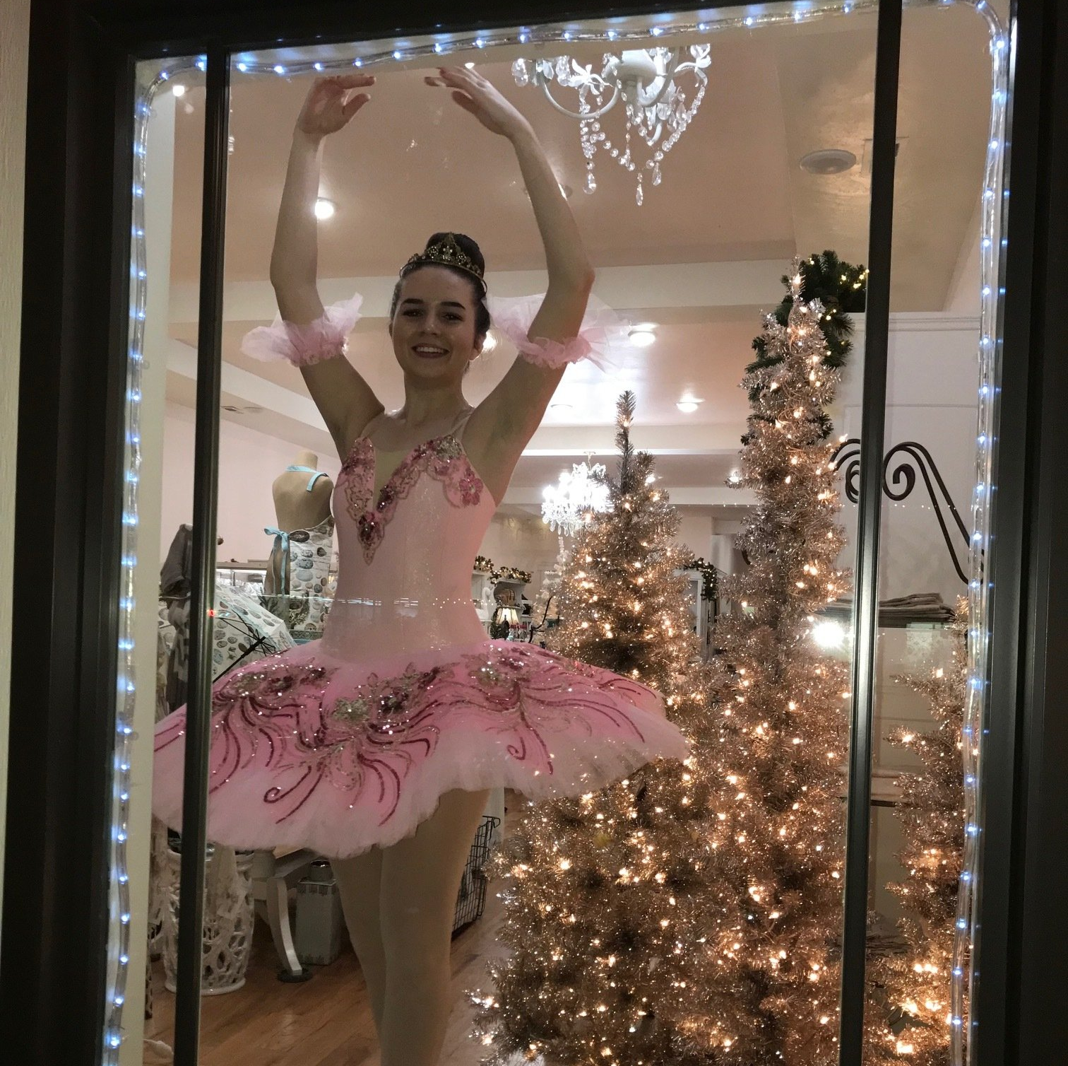 Live Ballerina Window Displays