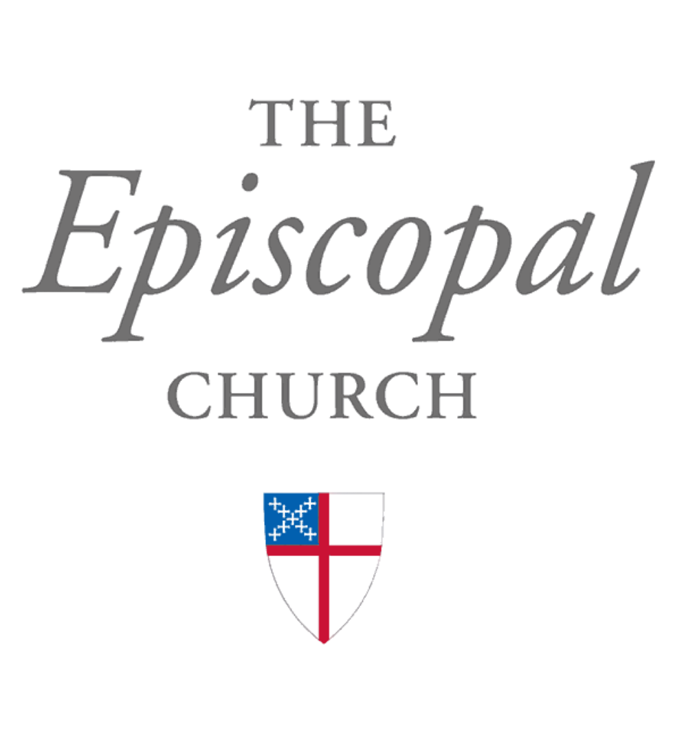 St. John's Episcopal Church logo: gold shield with tree and symbols, encircled by text 