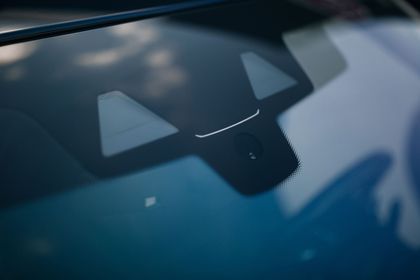 man in car