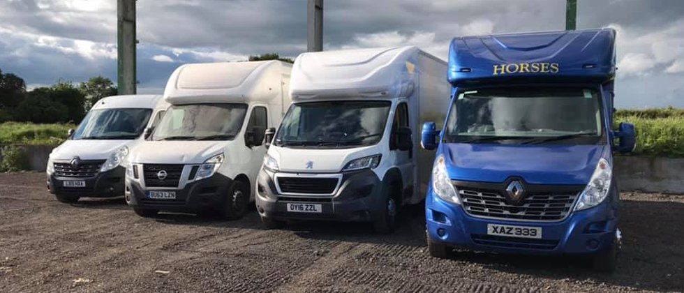 Fleet of campers and horse boxes