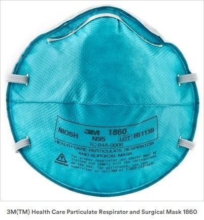 NIOSH N95 1860S Molded 3M