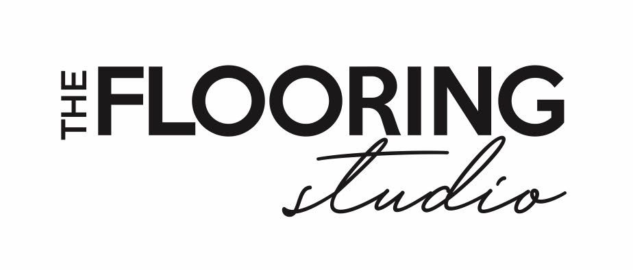 A black and white logo for the flooring studio.