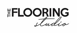 A black and white logo for the flooring studio.