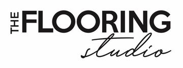 A black and white logo for the flooring studio.