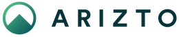 A logo for a company called arizzo with a mountain in the background.