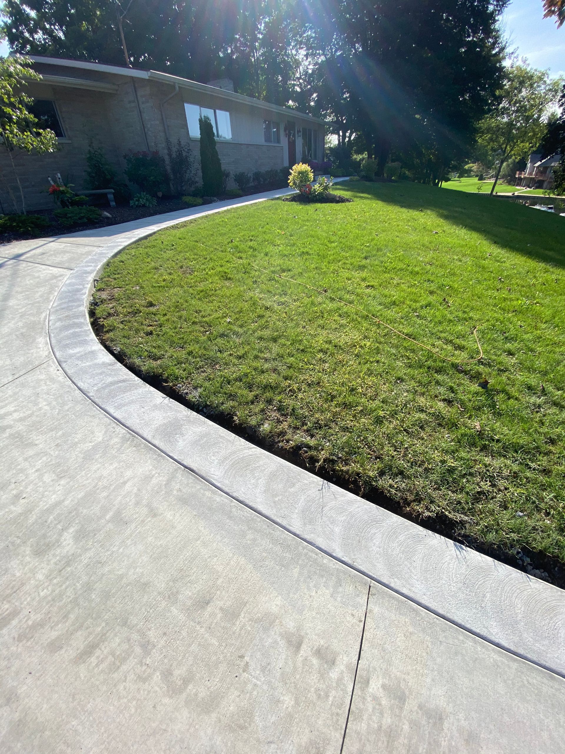 Colored Concrete border