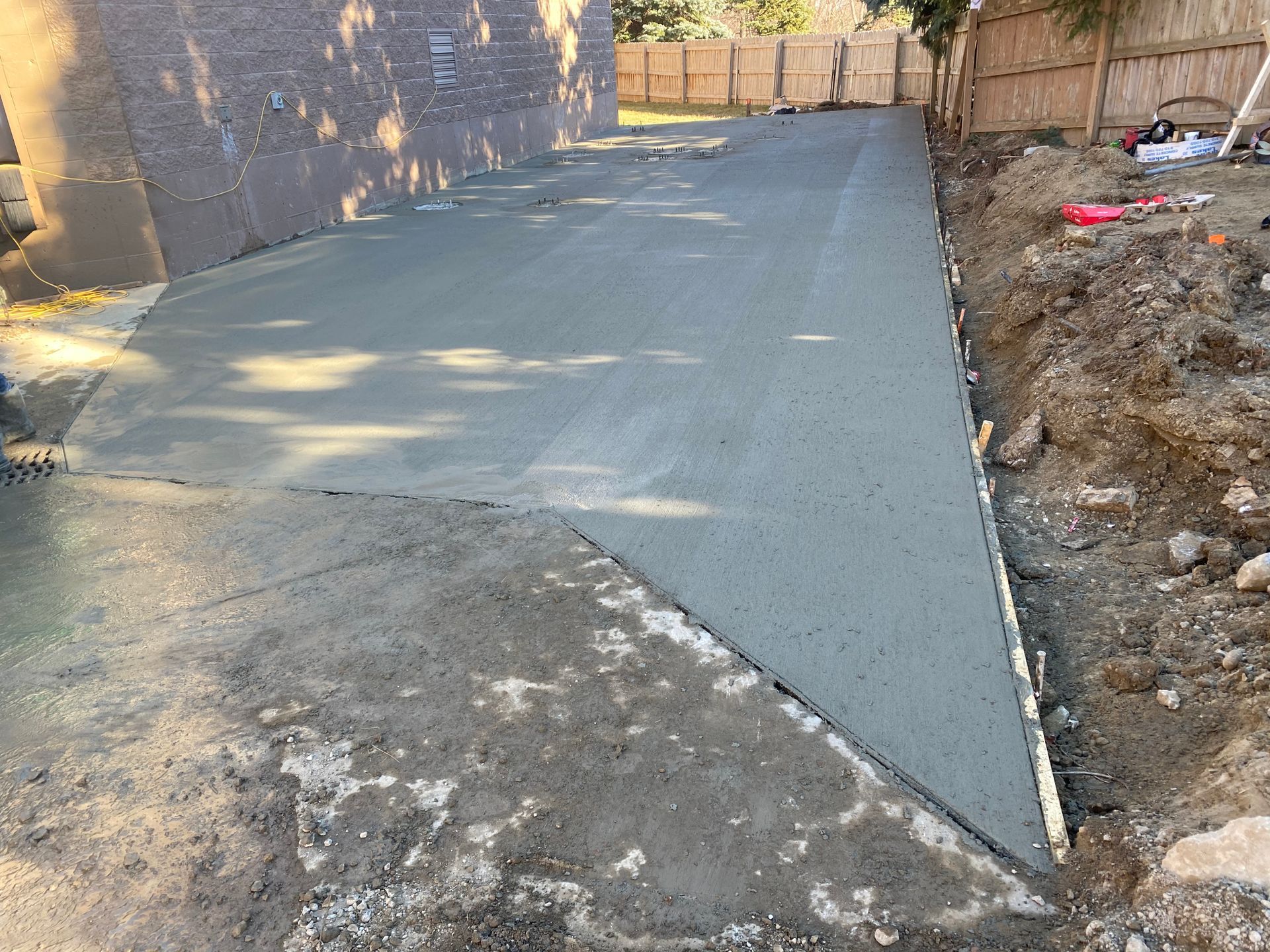 Commercial dumpster Flatwork