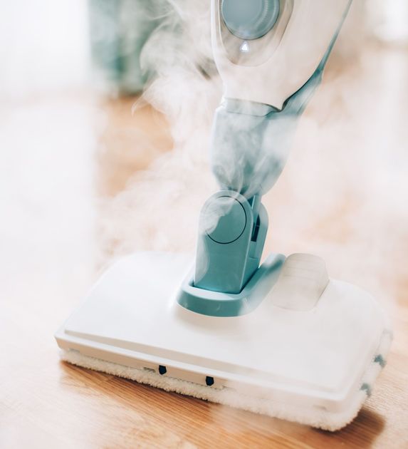 steam mop on floor