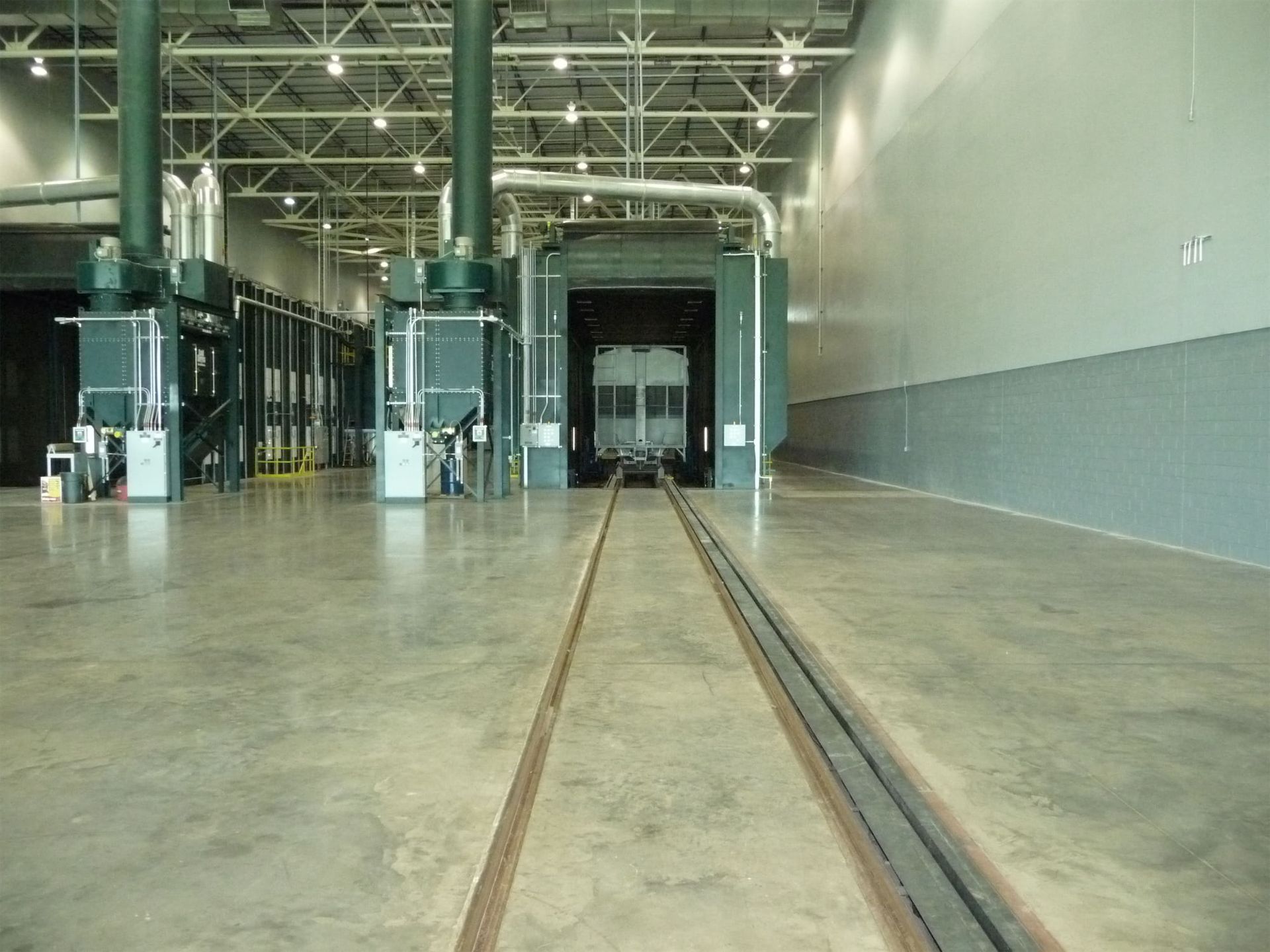 automated new railcar facility final blast 