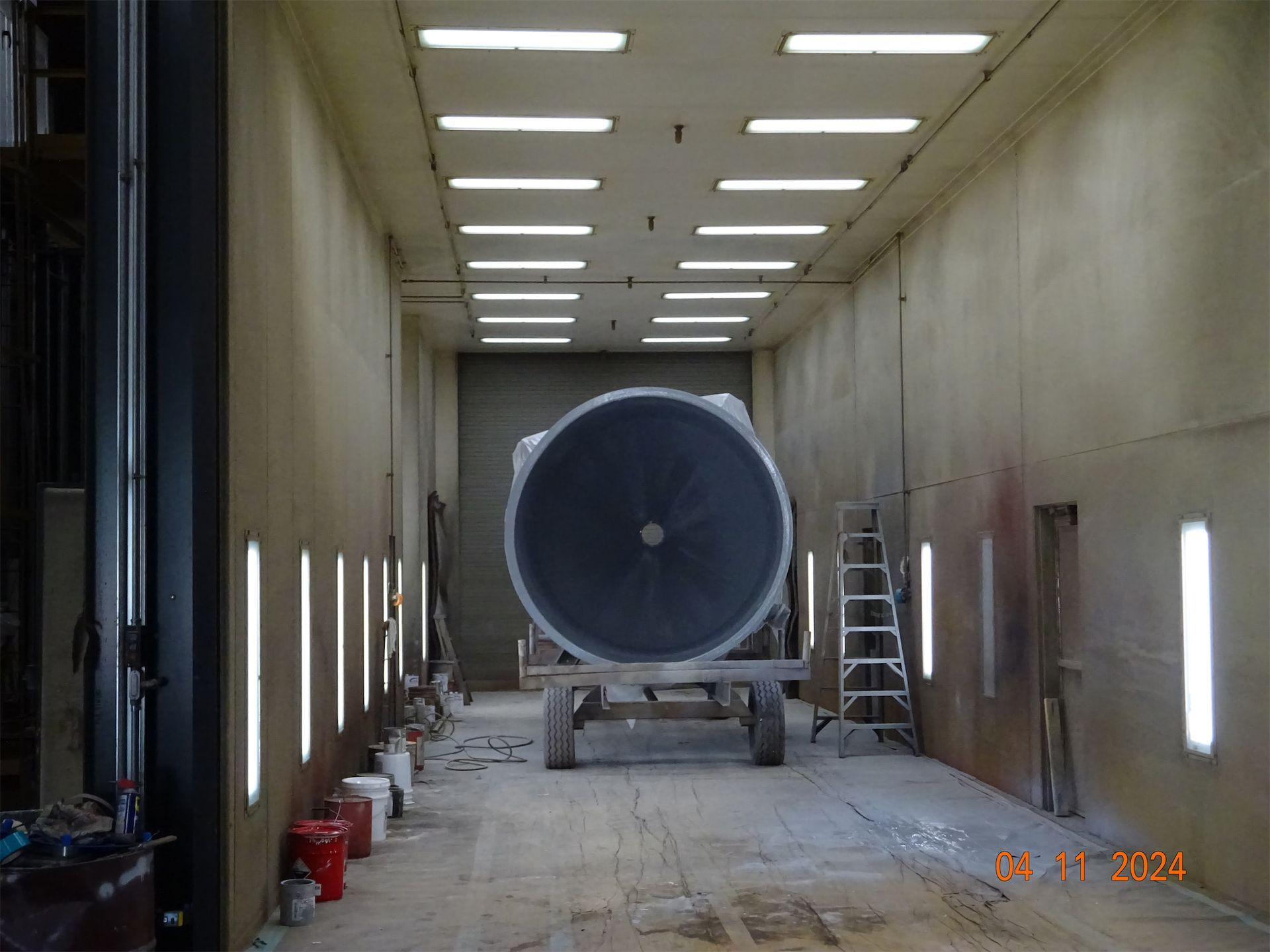 marquis industries inside view of paint booth 