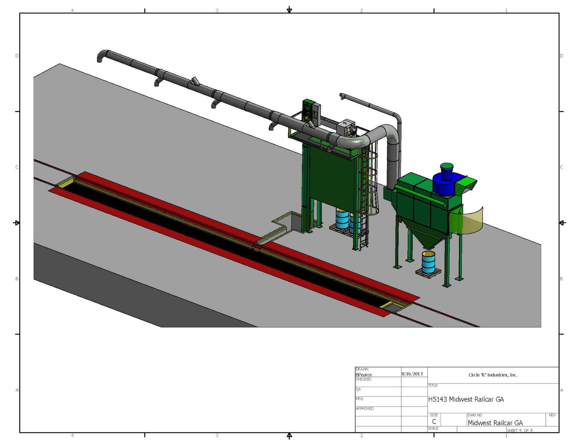 single metered interior hopper 