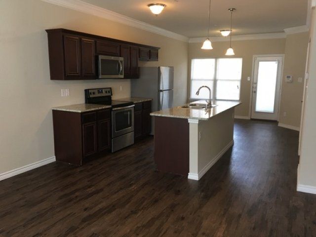 kitchen with hardwood floors