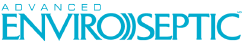 Le logo d'Advanced Enviro Septic est bleu et blanc