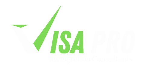A green check mark with the word visa on a white background.