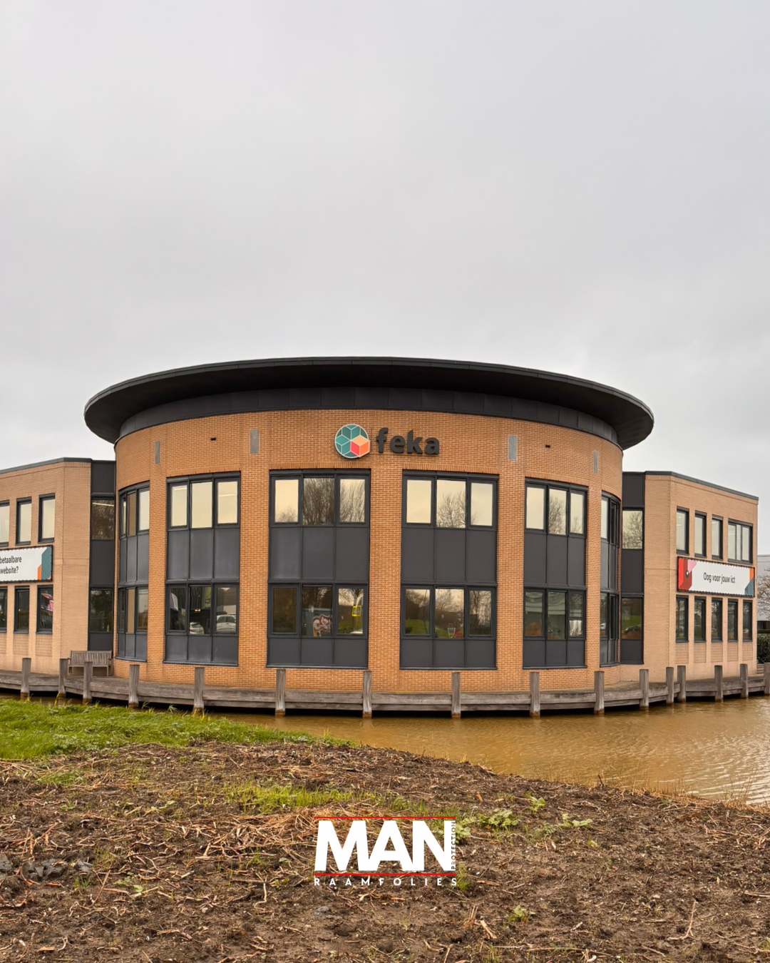 Isolerende raamfolie bij Feka te Mijdrecht