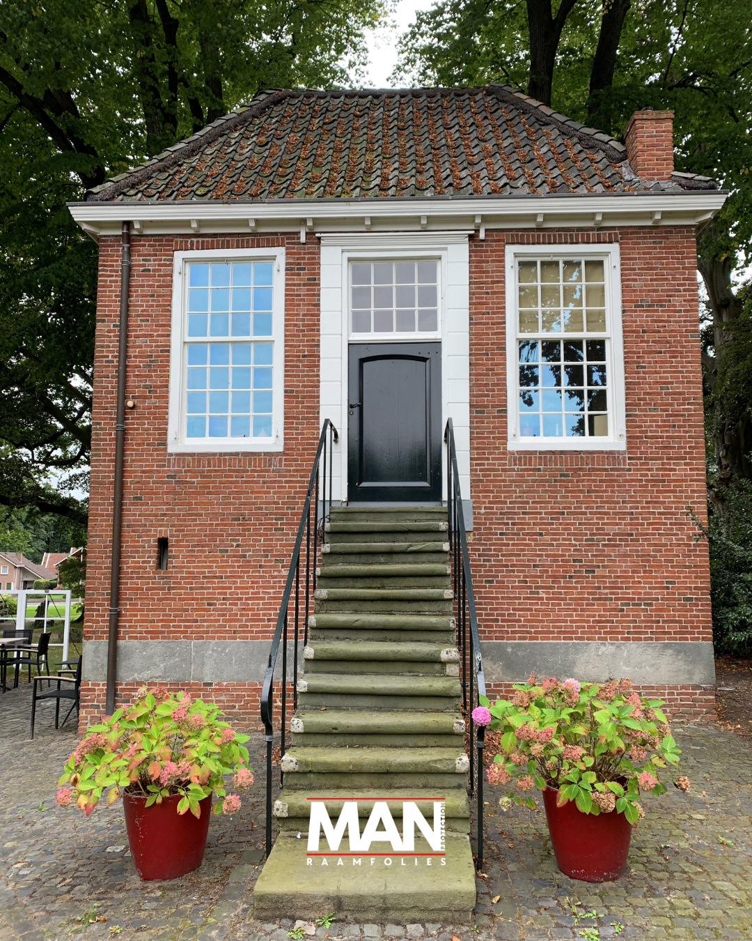 Isolerende raamfolie bij Engels' tuin te Ootmarsum