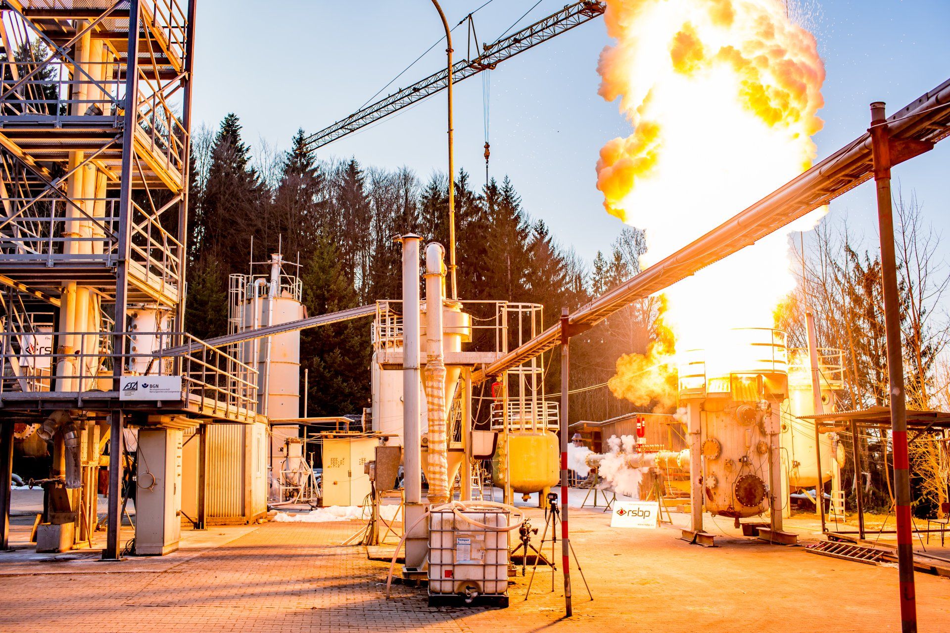 Explosionen Staubentwicklung Produktion