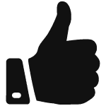 icon of thumbs up