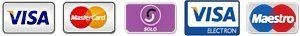 VISA MASTERCARD MAESTRO logos